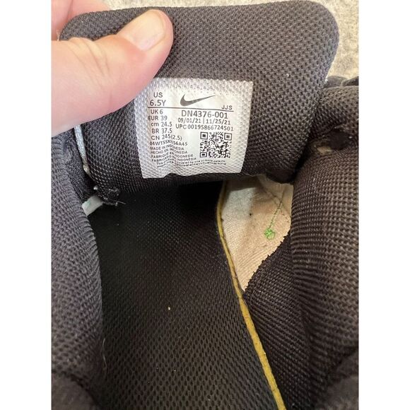 Nike Air Max 90‎ LTR SE Kids Size 6.5Y/Womens 8 Black Scream Green DN4376-001 - Picture 9 of 9